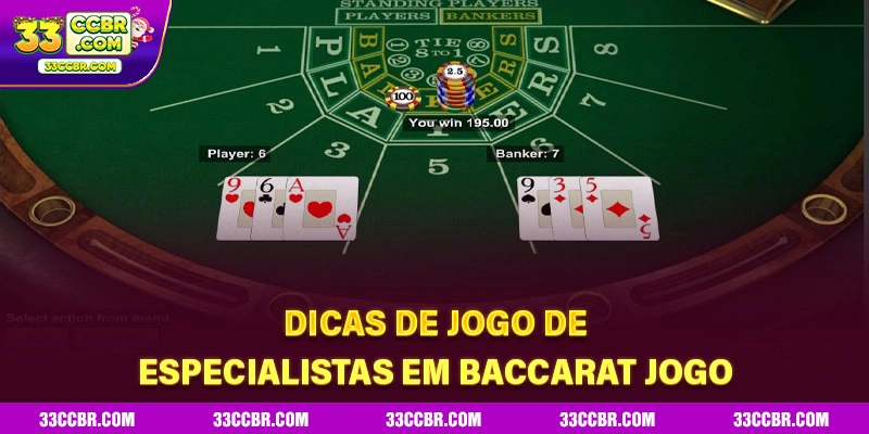 Dicas de jogo de especialistas em baccarat jogo