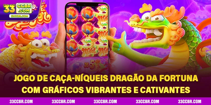 Jogo de caça-níqueis Dragão da Fortuna com gráficos vibrantes e cativantes